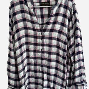 Lane Bryant Multicolor Plaid Shirt 18/20